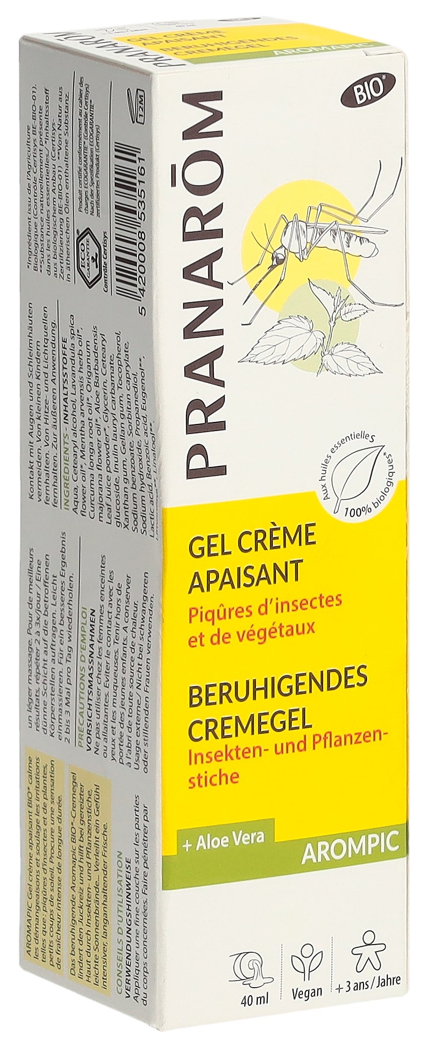 PRANAROM Aromapic Cremegel beruhigend Bio 40 ml
