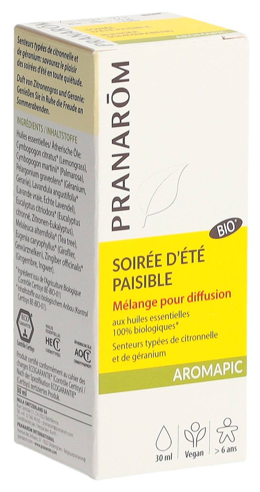 PRANAROM Aromapic Sommerabend Bio Fl 30 ml