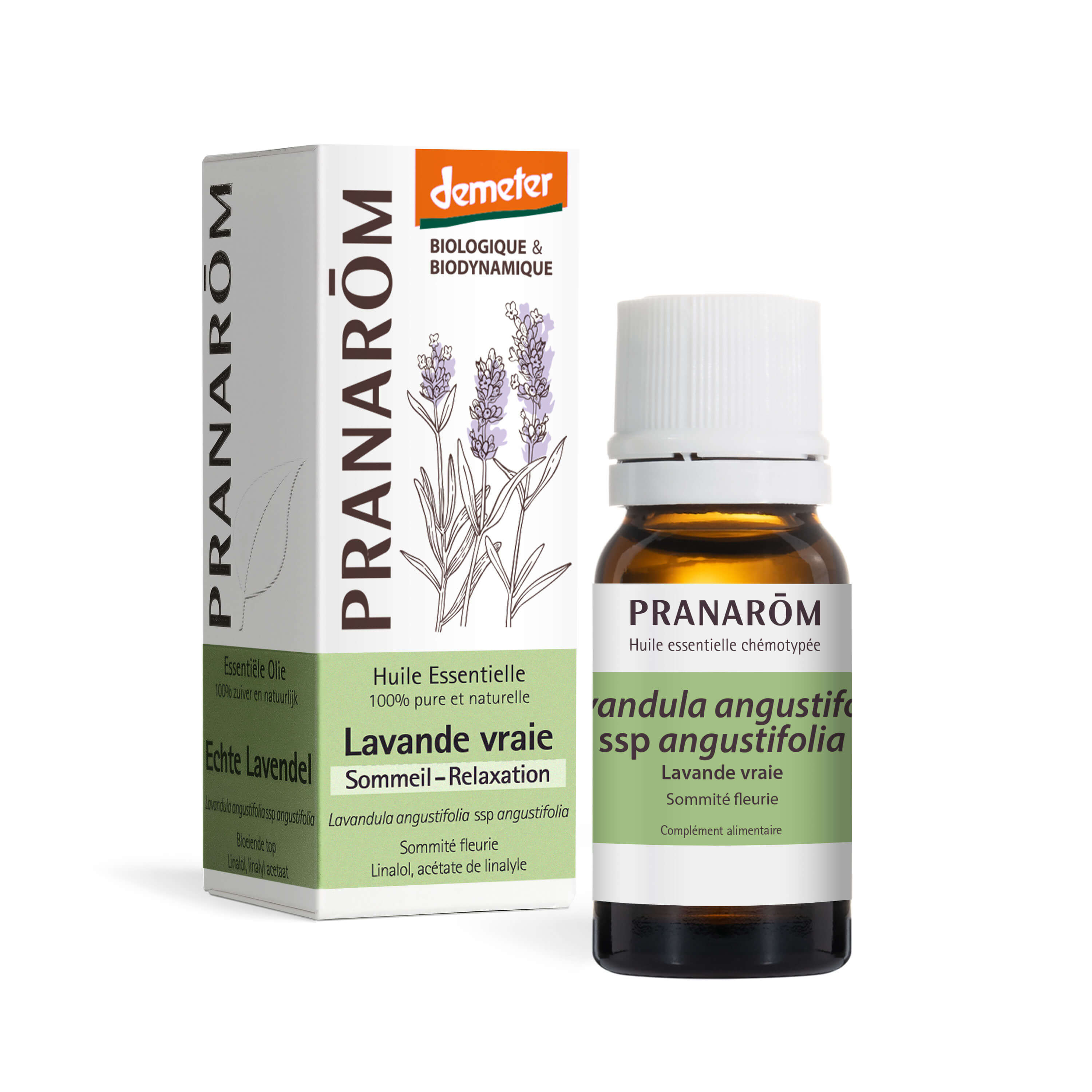 PRANAROM Huile essentielle de Lavande vraie Demeter - Bio Demeter 5 ml