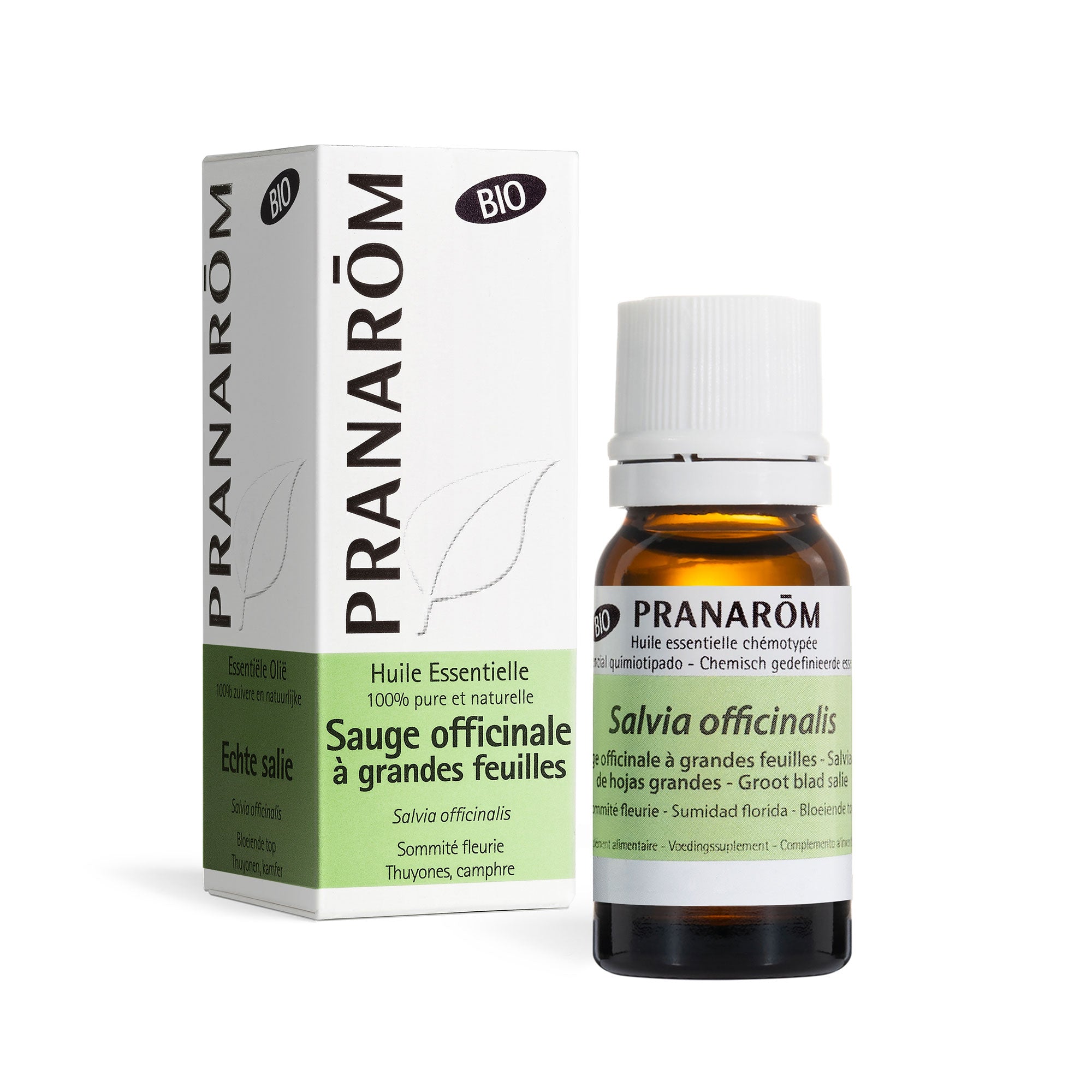 PRANAROM huile essentielle Sauge officinale à grandes feuilles bio 10 ml
