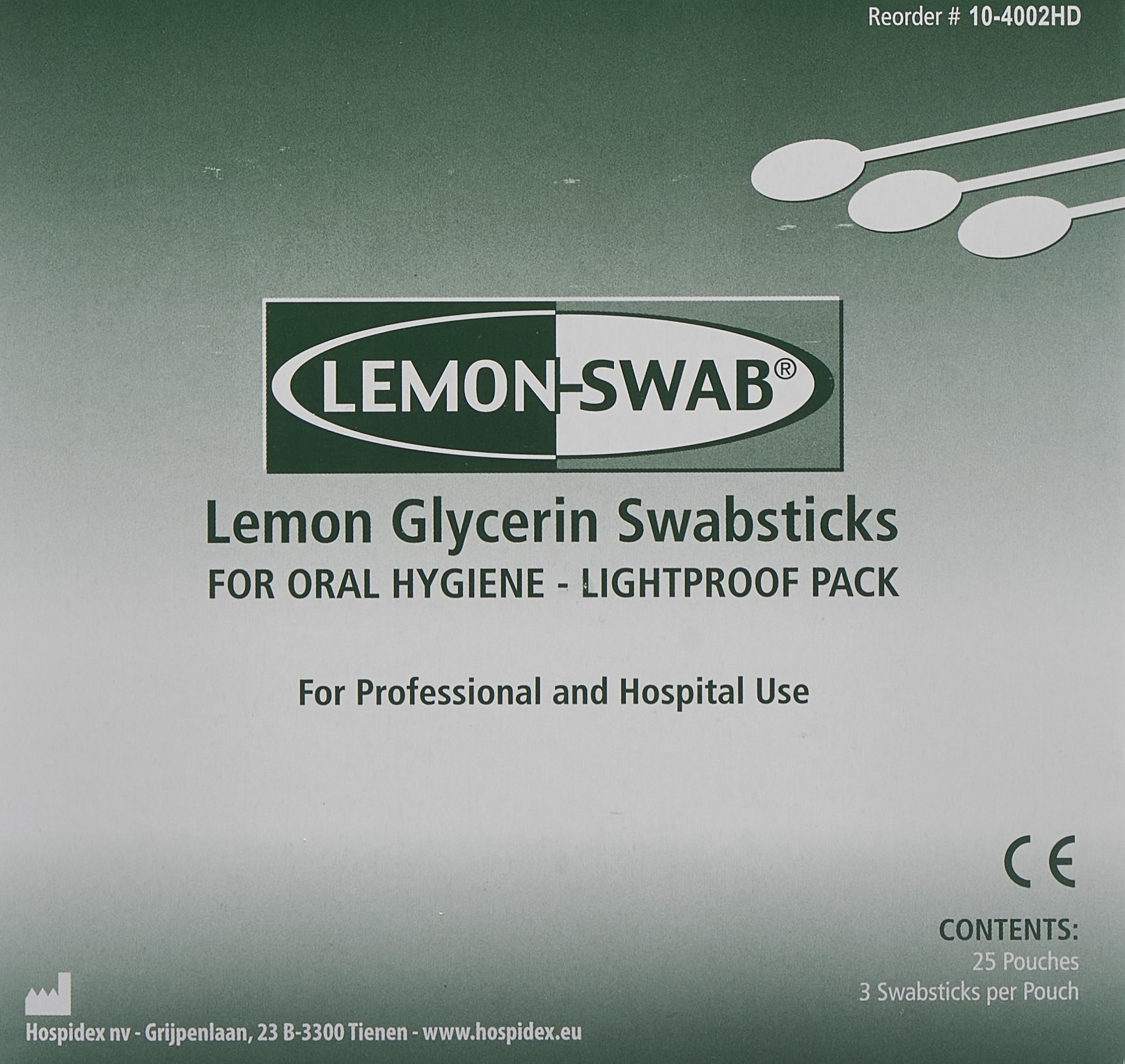 LEMON-SWAB bâtonnets ouatés glycér citr 25 x 3 pce