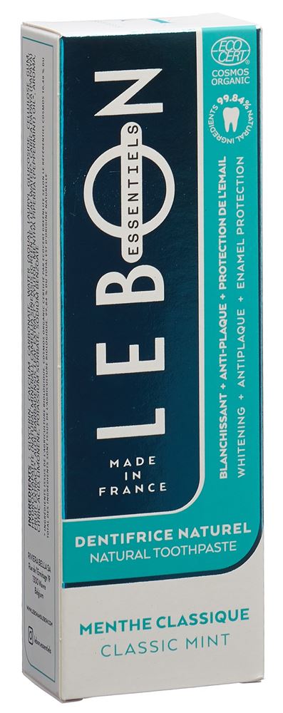 LEBON ESSENTIELS Zahnpasta klass Minze Bio 80 ml