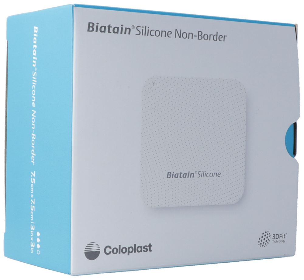 BIATAIN Silicone Non Border 7.5x7.5cm 10 Stk