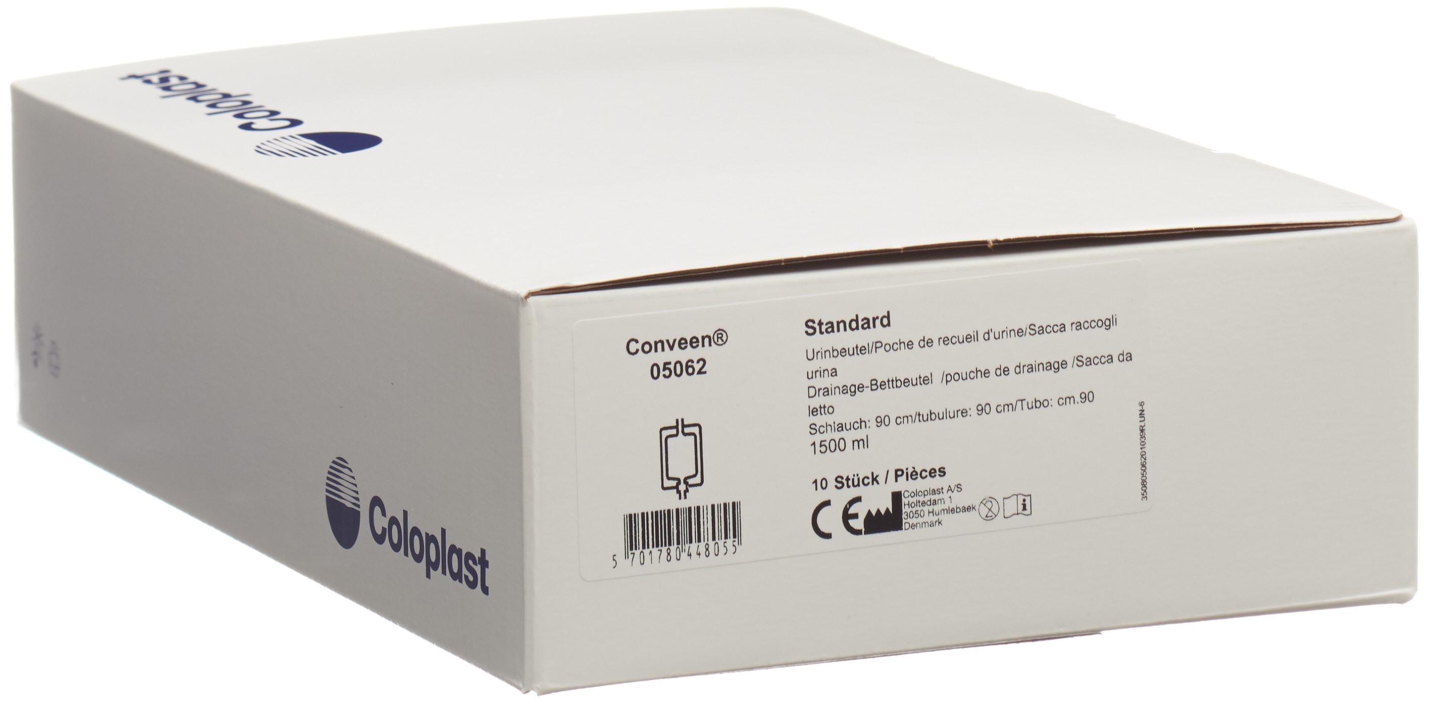 CONVEEN Nachtbeutel 1500ml 90cm RV n st 10 Stk