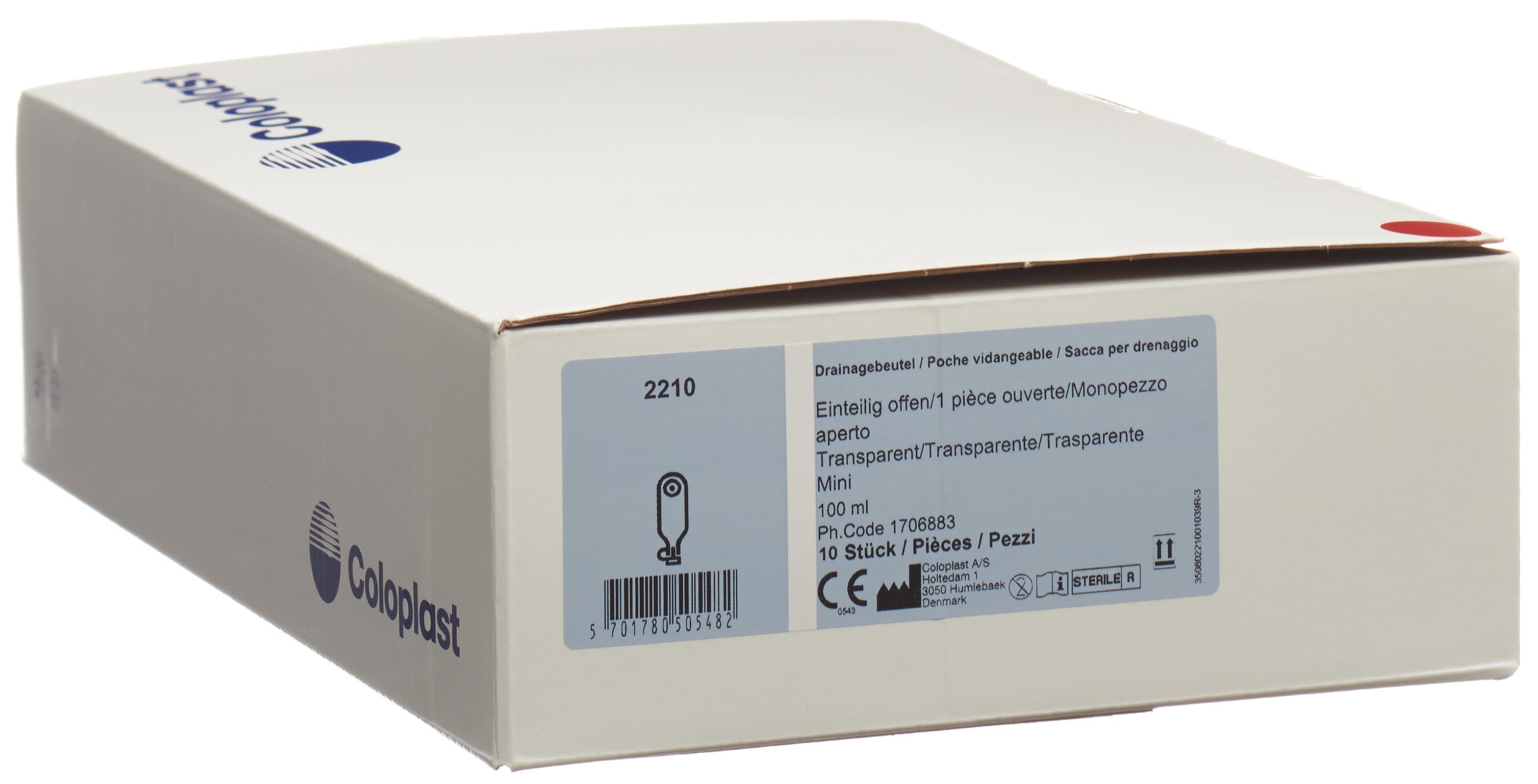 COLOPLAST Drainage 5-38mm 100ml offen st 10 Stk