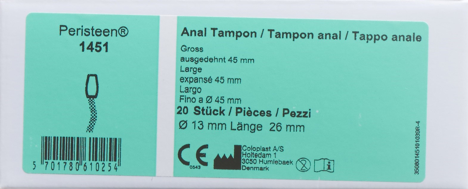 PERISTEEN Analtampon gross 20 Stk
