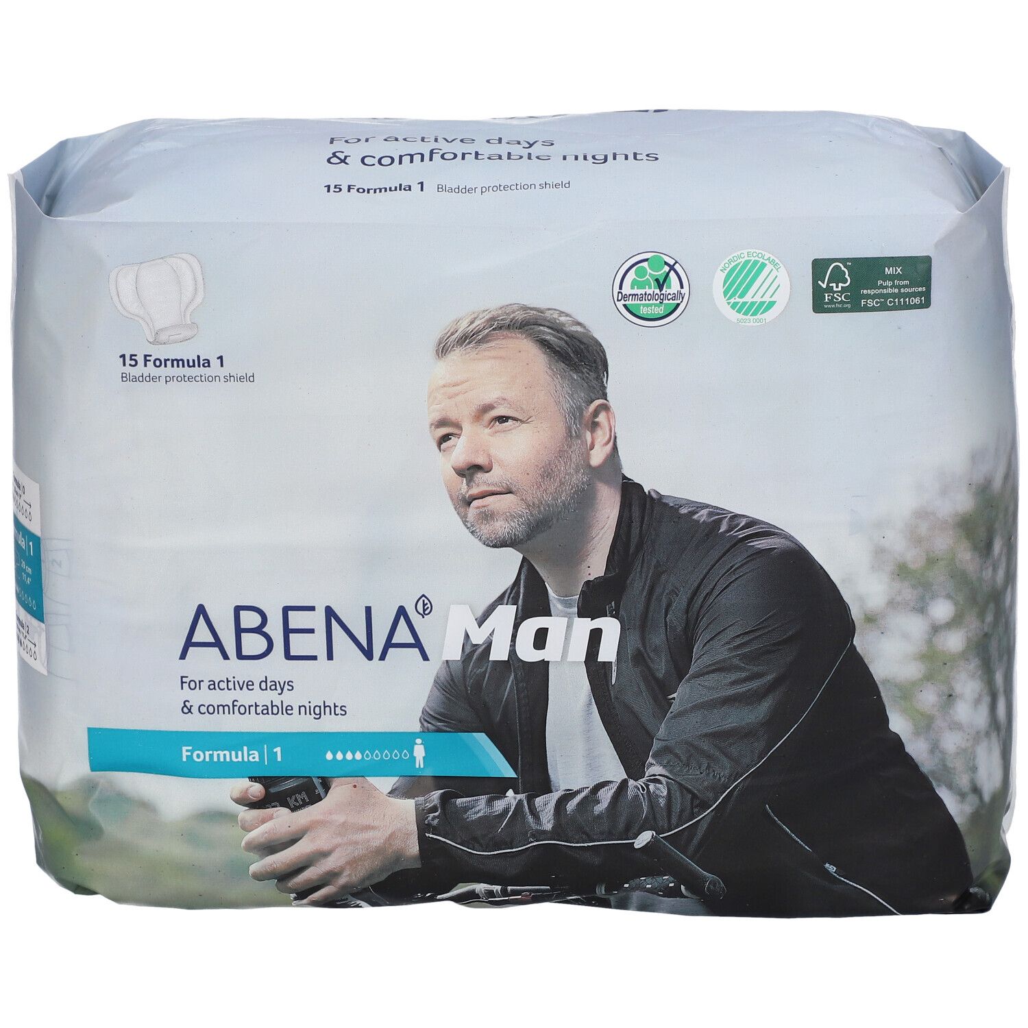 ABENA MAN Formula 1 23x29cm 450ml Btl 15 Stk