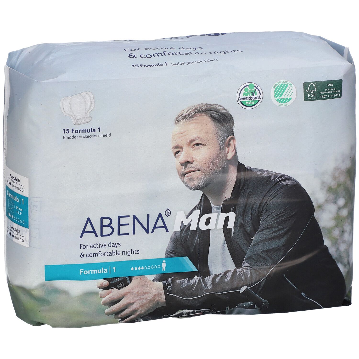 ABENA MAN Formula 1 23x29cm 450ml Btl 15 Stk