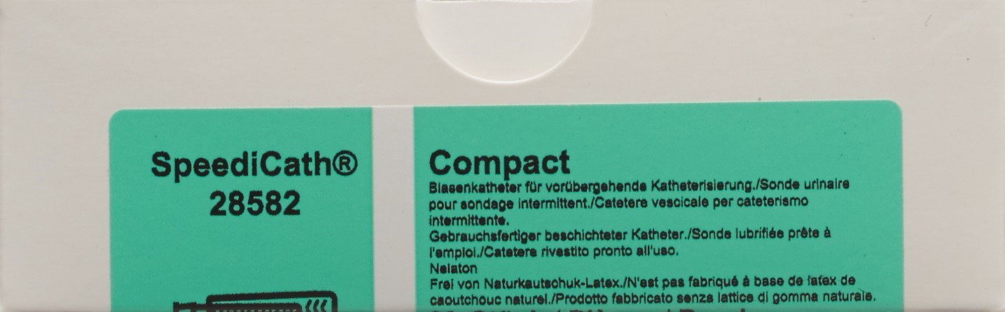 SPEEDICATH Comp 1x Kathet CH12 7cm Frau Nel 30 Stk