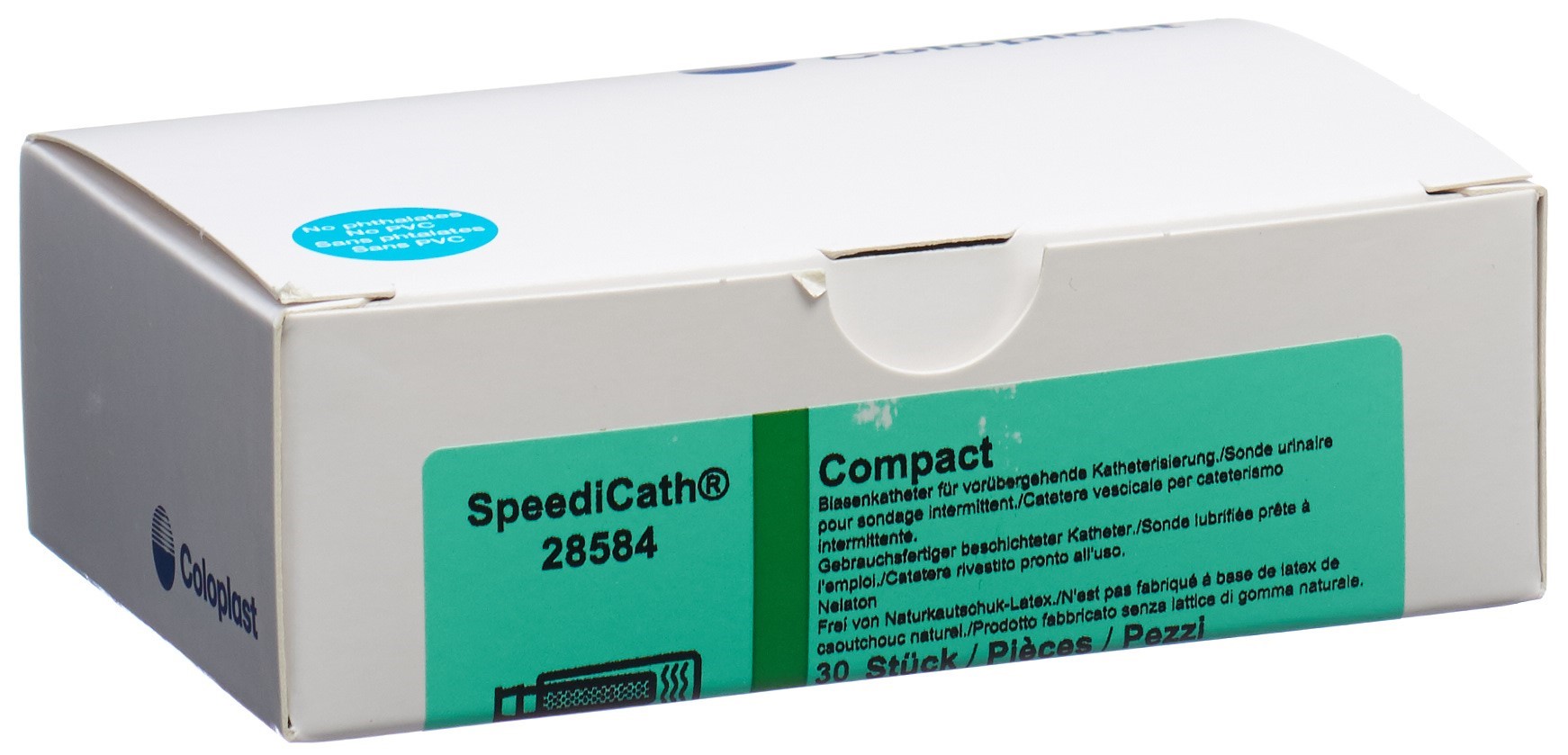 SPEEDICATH Comp 1x Kathet CH14 7cm Frau Nel 30 Stk