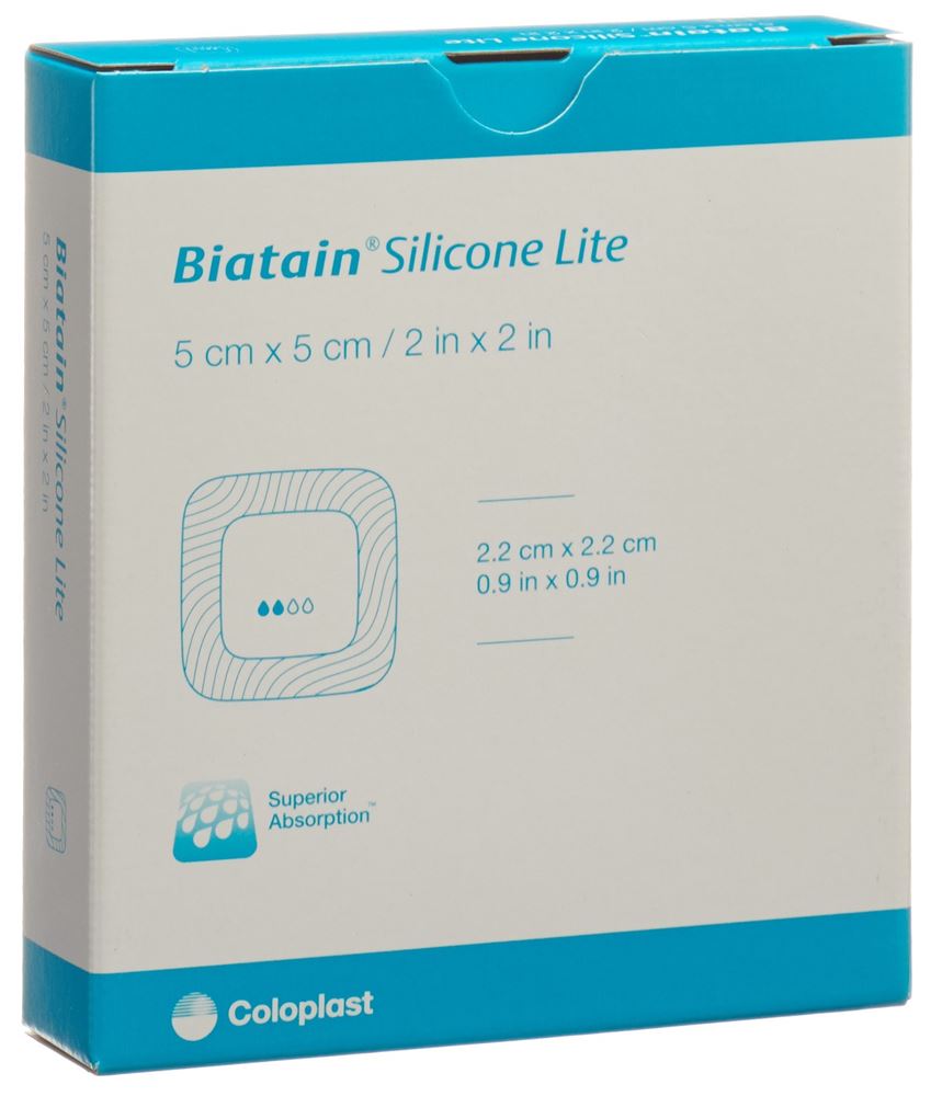 BIATAIN Silicone Lite Schaumv 5x5cm 5 Stk