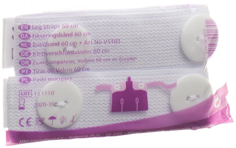 QUFORA Klettverschlussband zu Uro-Beinbeutel 2 Stk