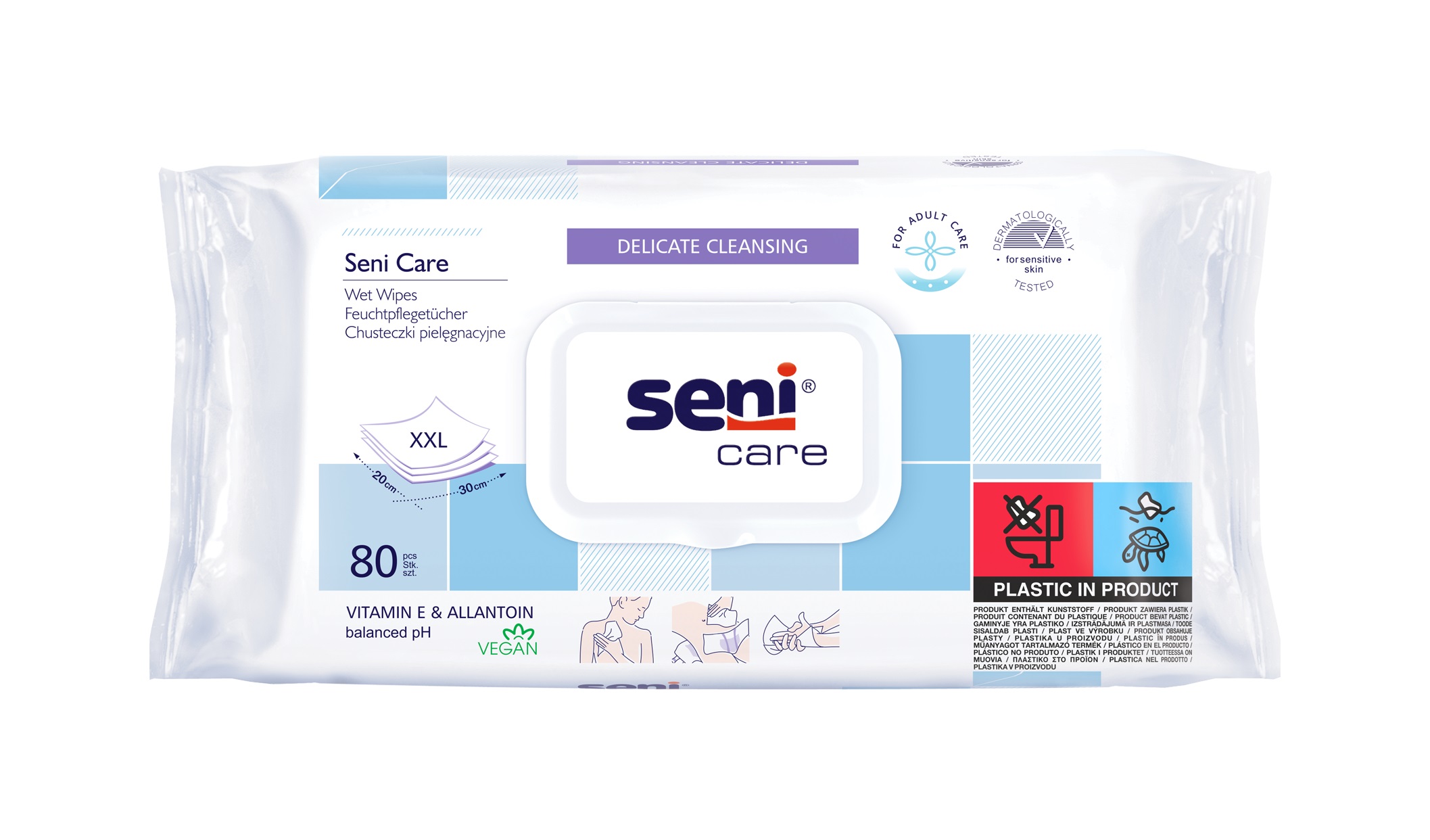 SENI Care Feuchtpflegetücher Klickver 80 Stk