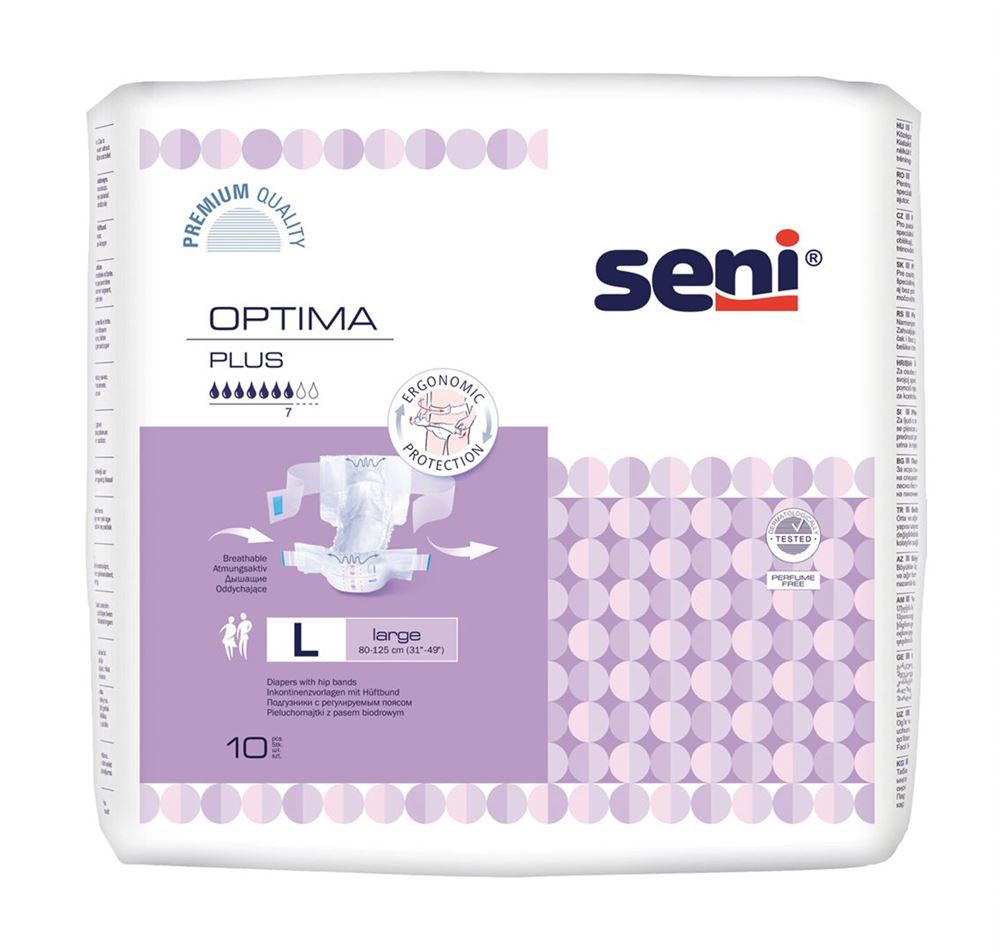SENI Optima Plus Vorlagen L Hüftbund 10 Stk