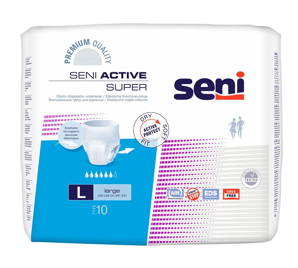 SENI Active Super Pants L 10 Stk