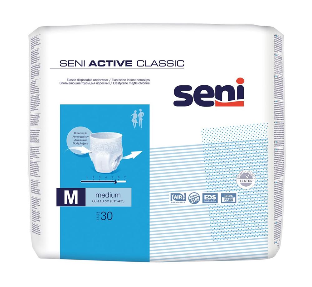 SENI Active Classic Pants M Btl 30 Stk
