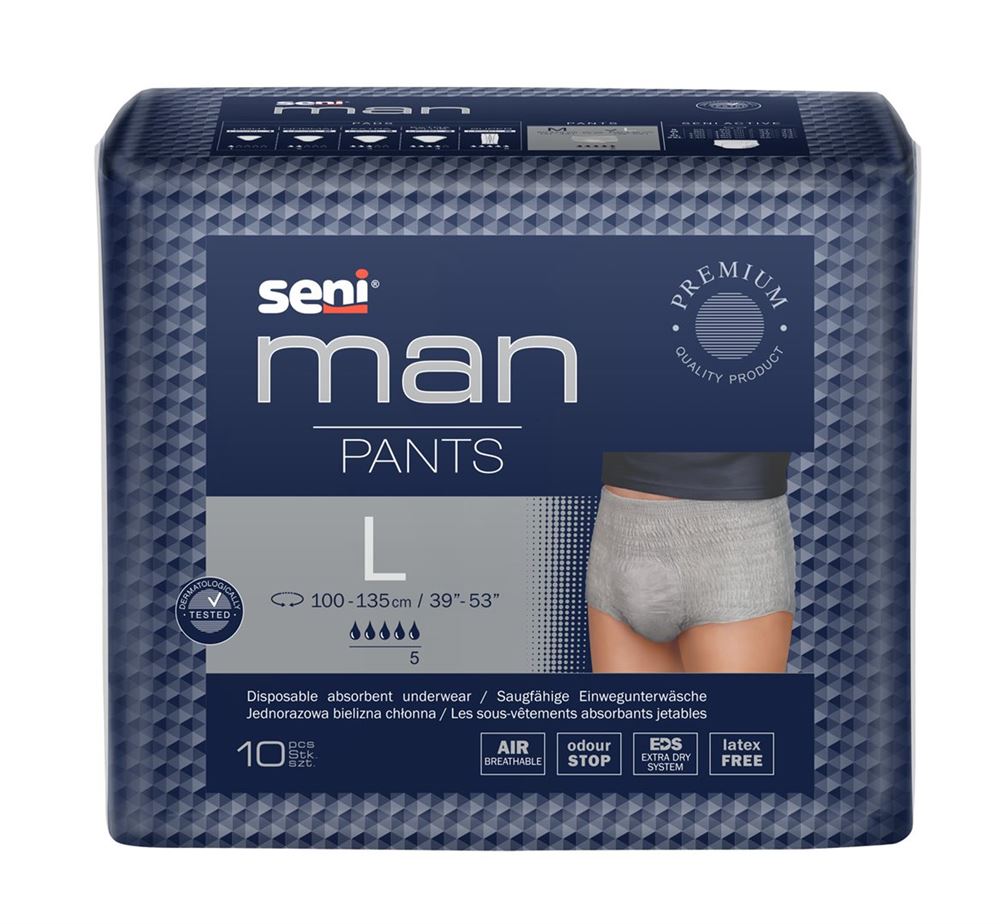 SENI Man Pants L Btl 10 Stk
