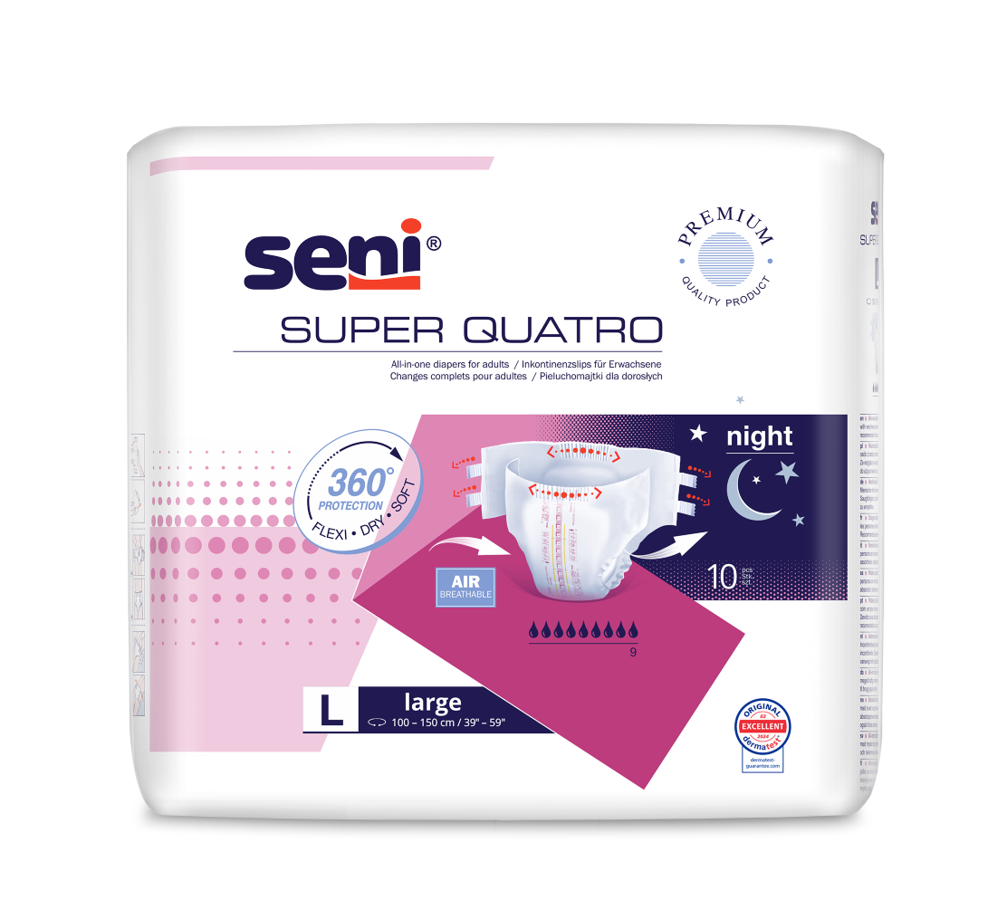 SENI Super Quatro L Btl 10 Stk