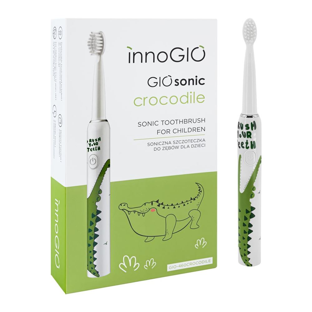 INNOGIO USB Sonic Zahnbürste Crocodile KIDS