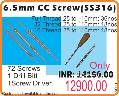 SCREW 54740016535 CN MAS 6.5X35 CC S
