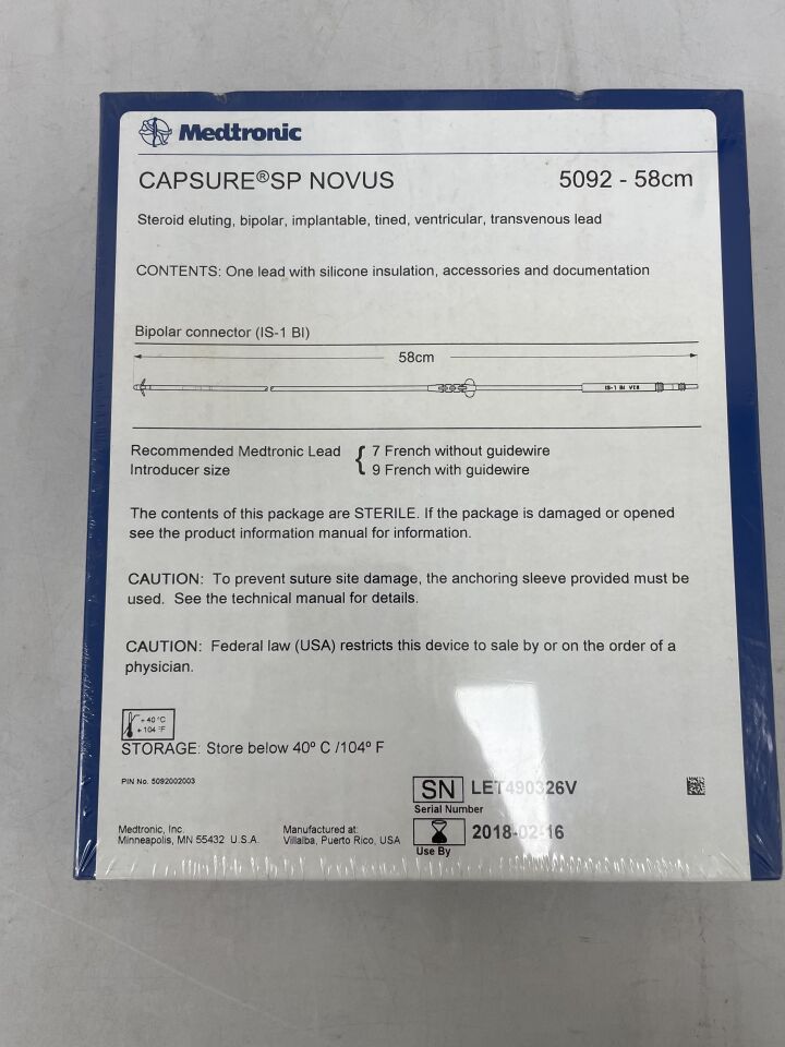 LEAD 559453 CAPSURE SP NOVUS SIL ATR BIP