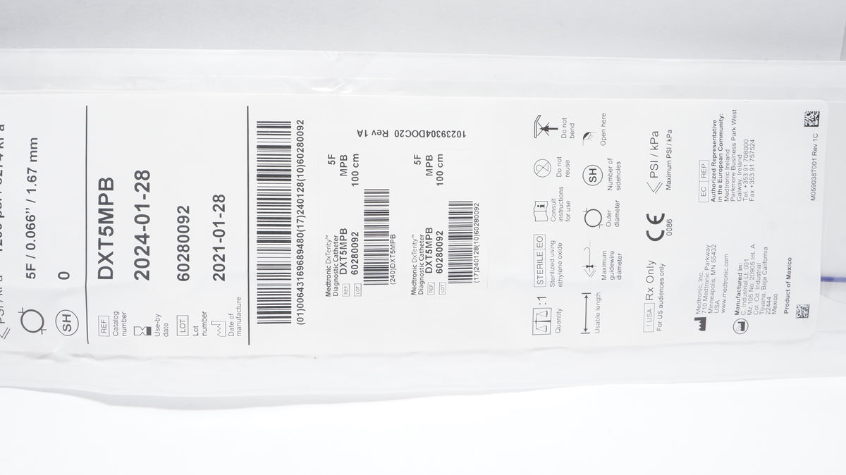 CATH DXT6MPBSH DXTERITY 6F 100CM MPB