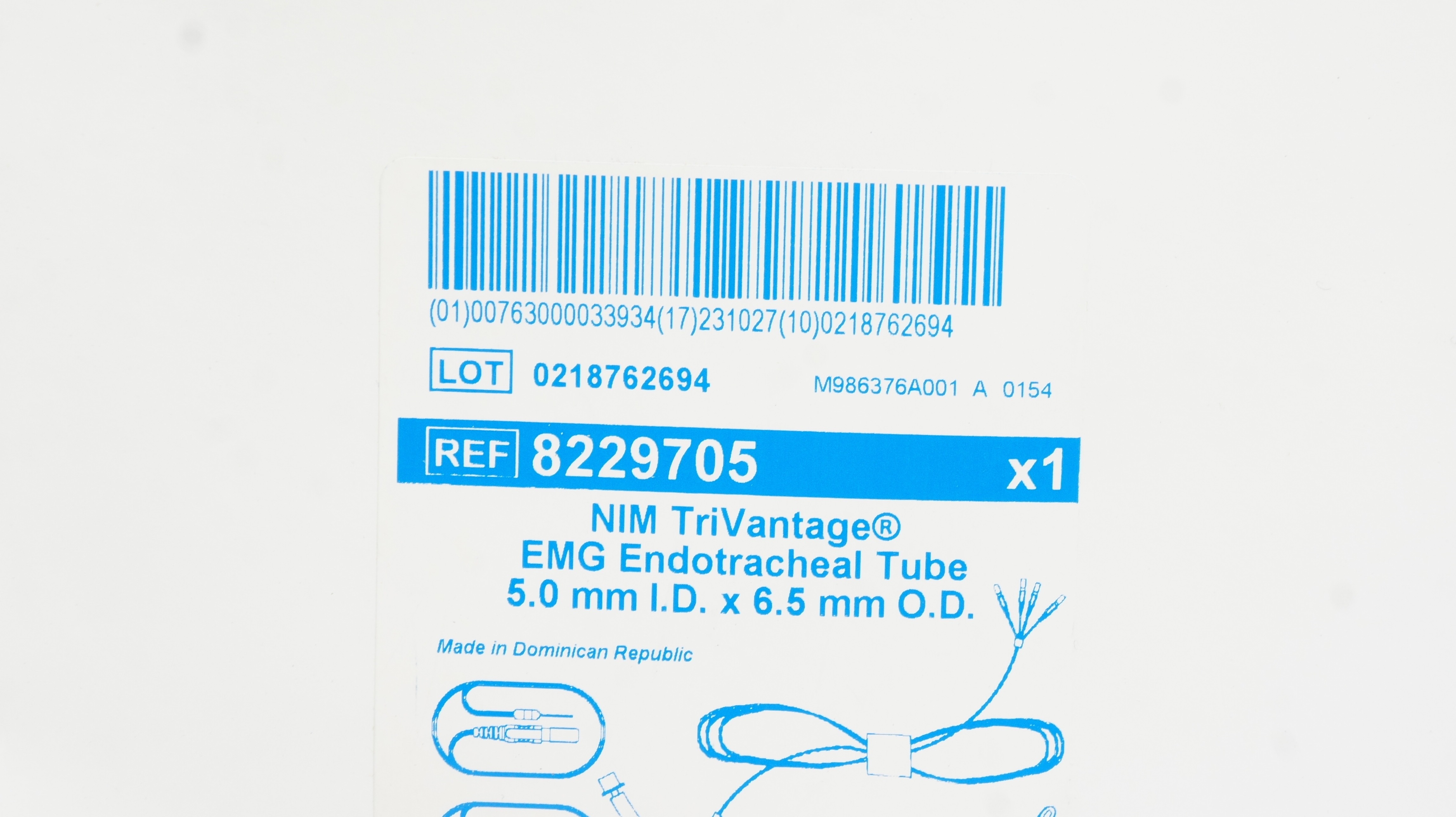EMG TUBE 8229705 NIM TRIVANTAGE 5.0MM ID