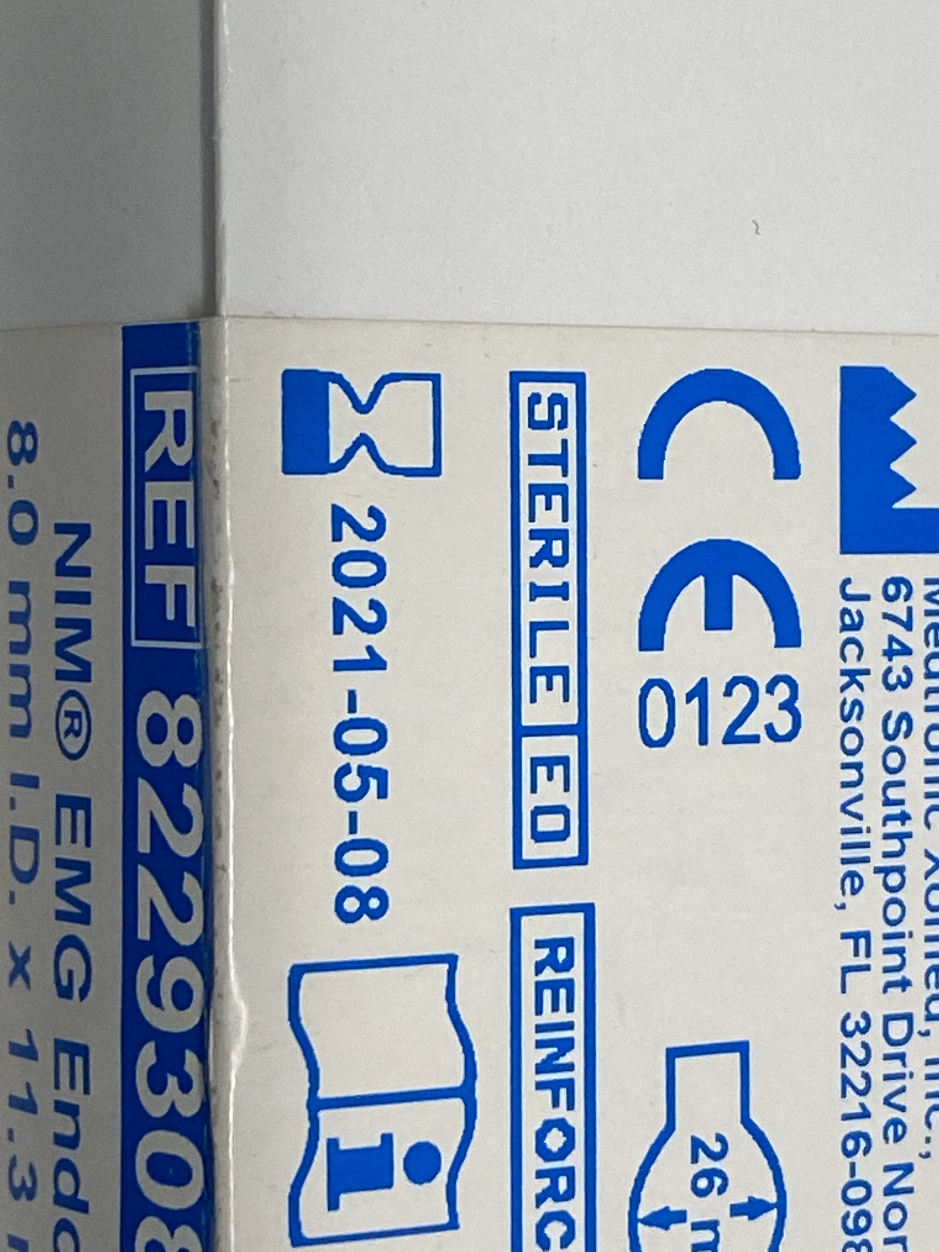 ENDOTRACHEAL TUBE 8229308 NIM EMG 8MM RE