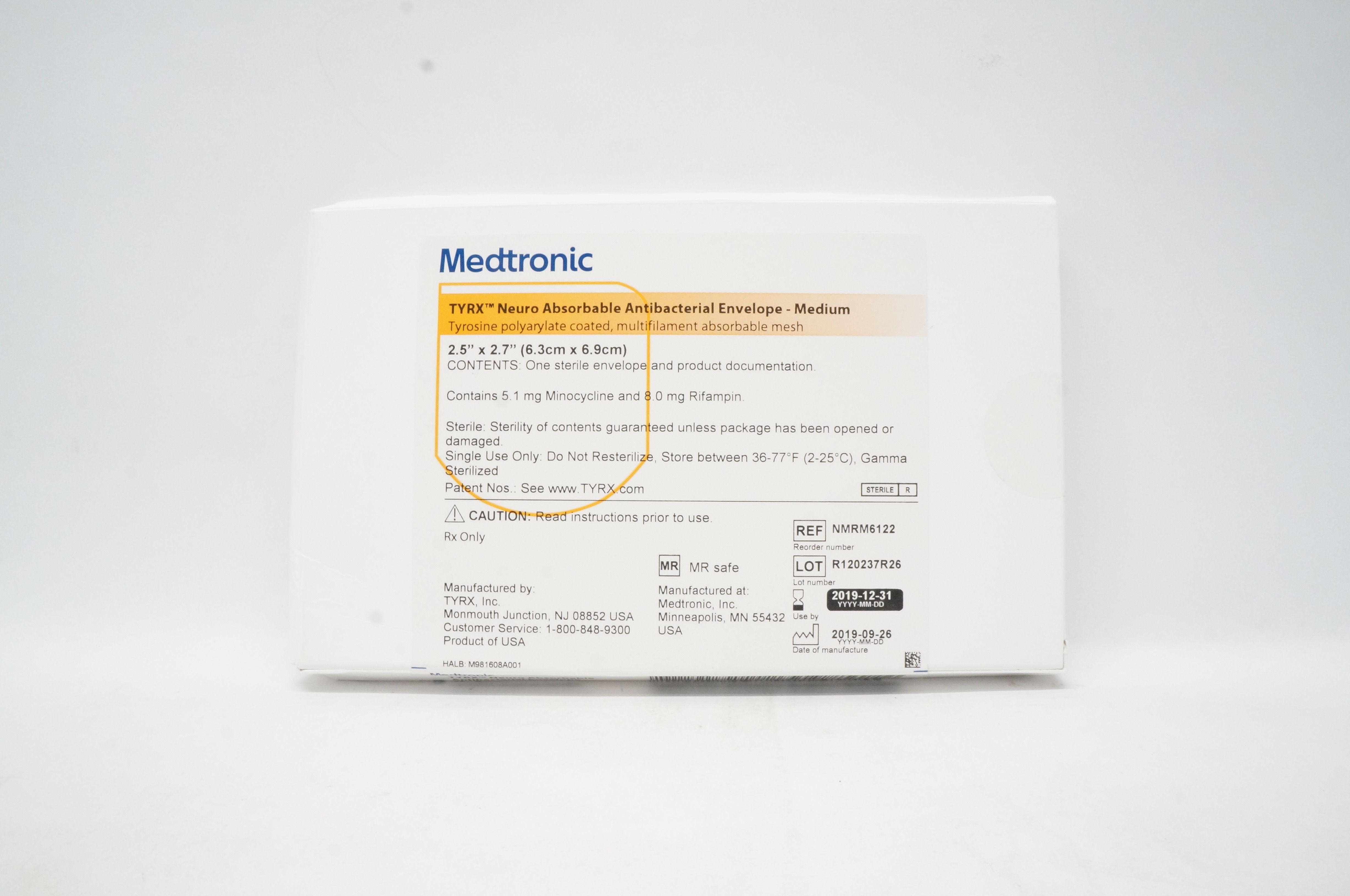 ENVELOPE NMRM6122INT NEURO ABSORB MED