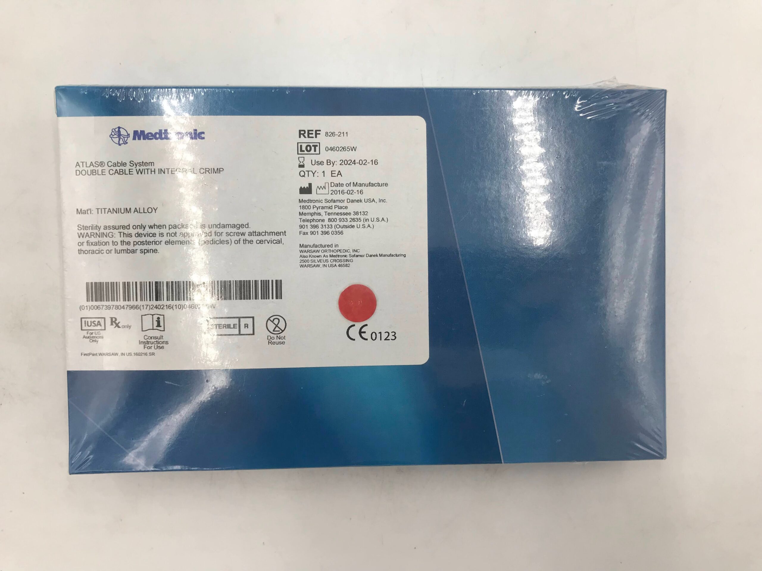 CABLE 826-211 DBL W INTEGRAL CRIMP TI