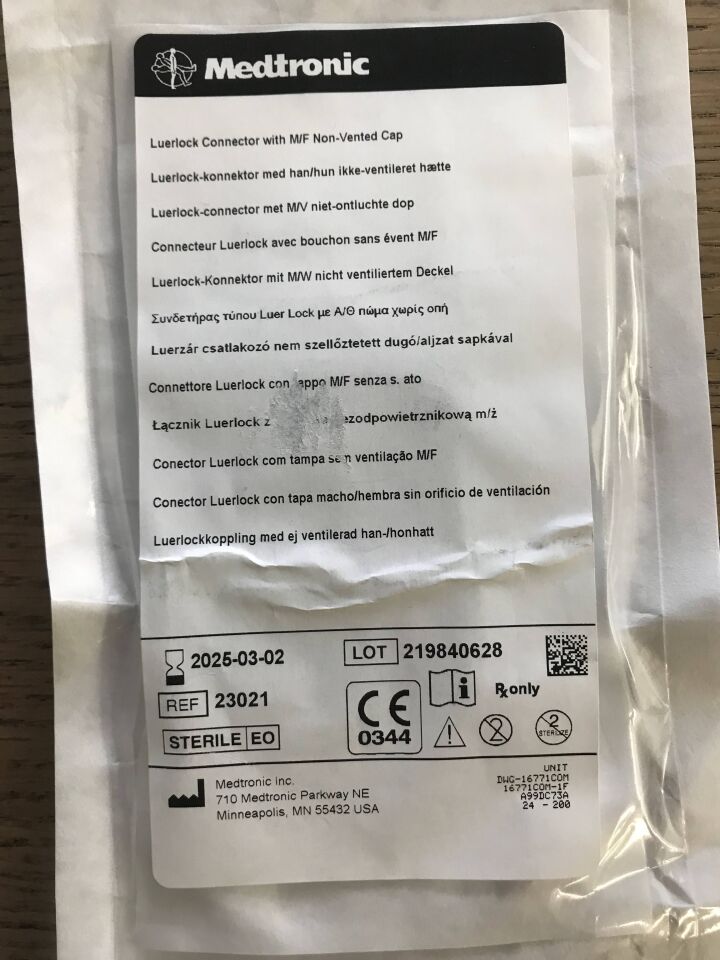 CONNECTOR 23021 LUERLOCK TO FIT 1.5MM ID