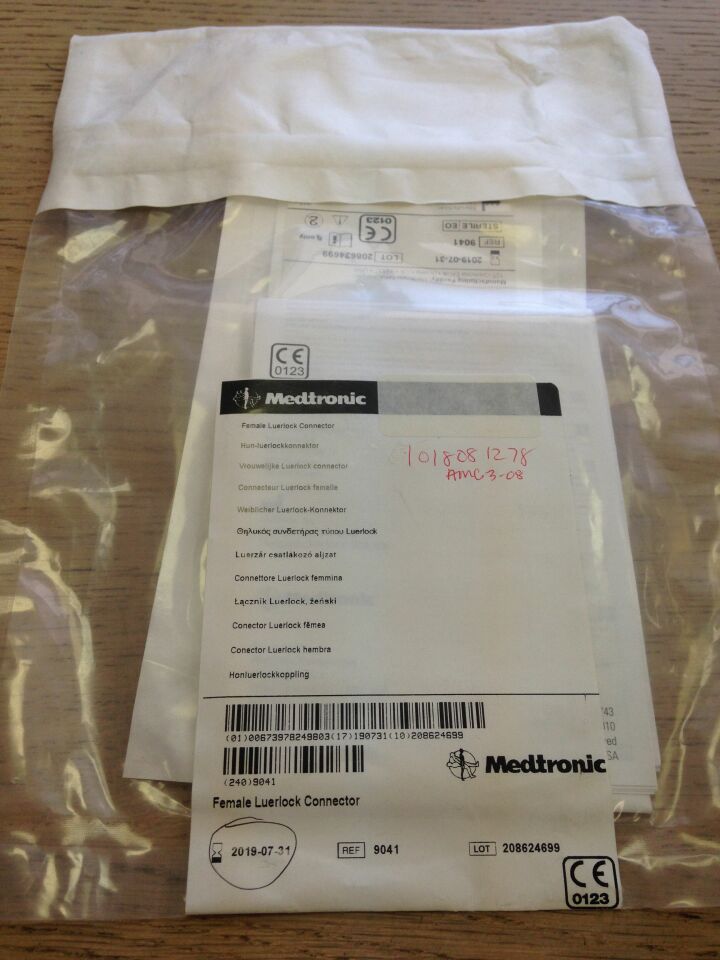 CONNECTOR 9041 LUERLOCK TO FIT 1.3MM ID