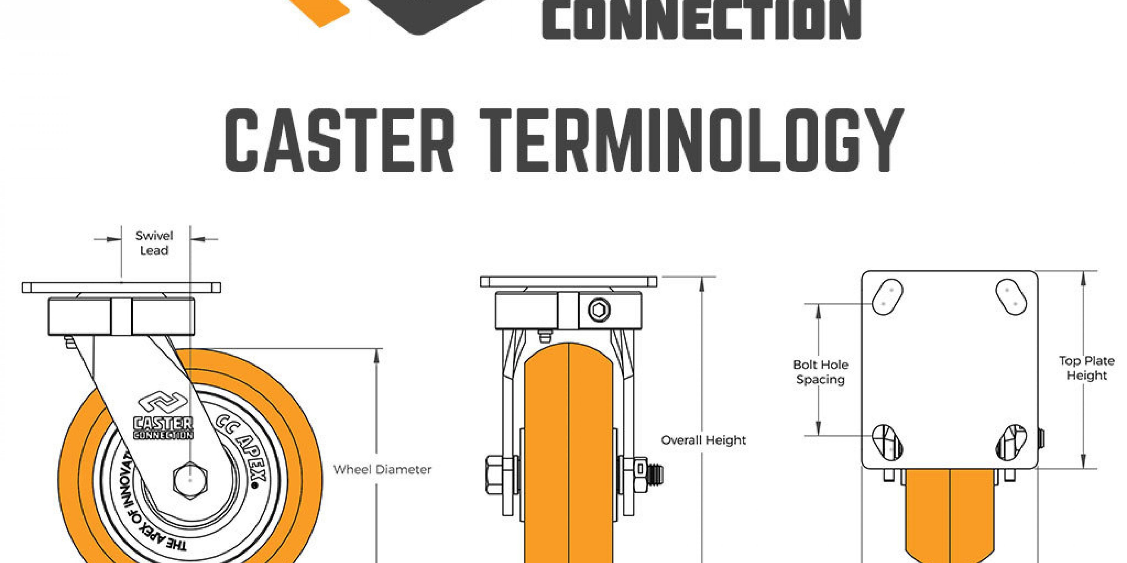 CASTER 075507 SWIVEL W LOCK