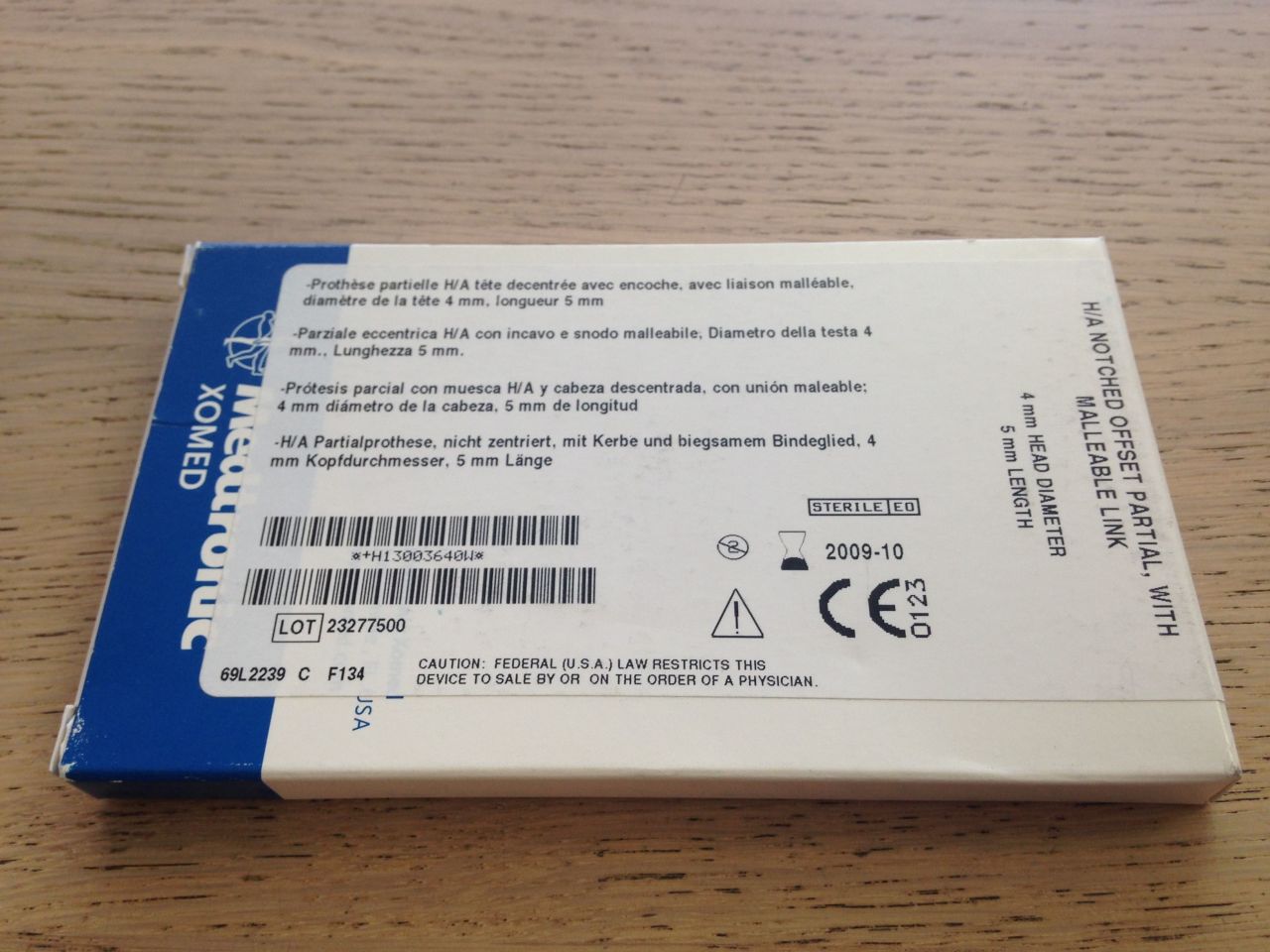 PROSTHESIS 0364 H/A NOTCHED OFFSET PARTI