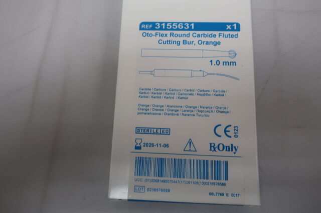 BUR 3155631 OTO-FLEX 1.0MM CARBIDE ORANG
