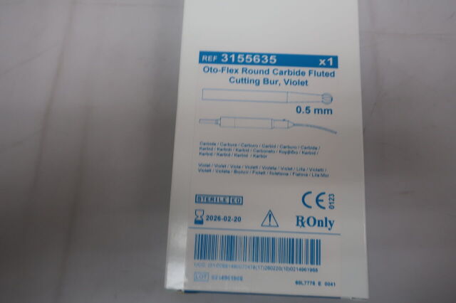 BUR 3155635 OTO-FLEX .5MM CARBIDE VIOLET