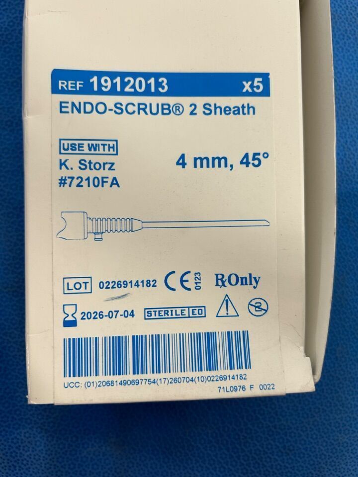 SHEATH 1912013 ENDO-SCRUB 2 5PK 4MM/45DE