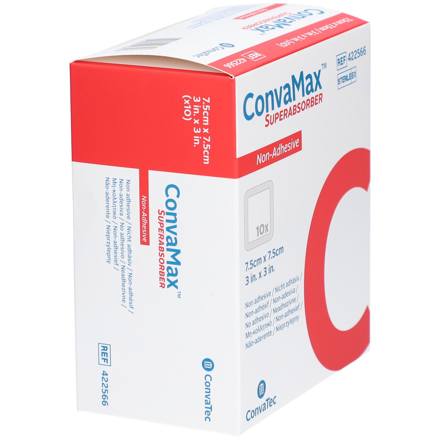 CONVAMAX Superabsorb 7.5x7.5cm ni adh 10 Stk