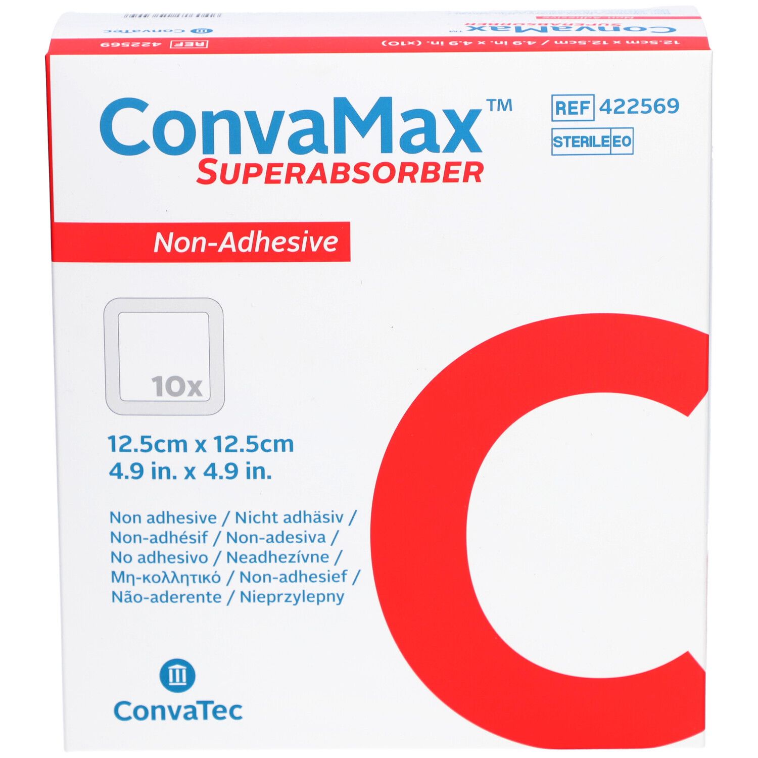 CONVAMAX Superabsorb 12.5x12.5cm ni adh 10 Stk