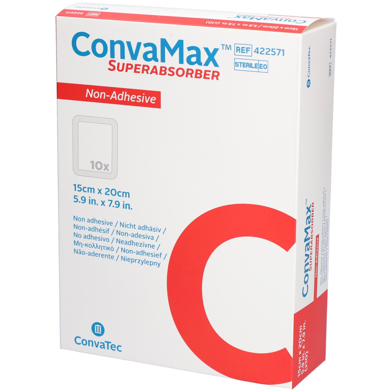 CONVAMAX Superabsorb 15x20cm nicht adh 10 Stk