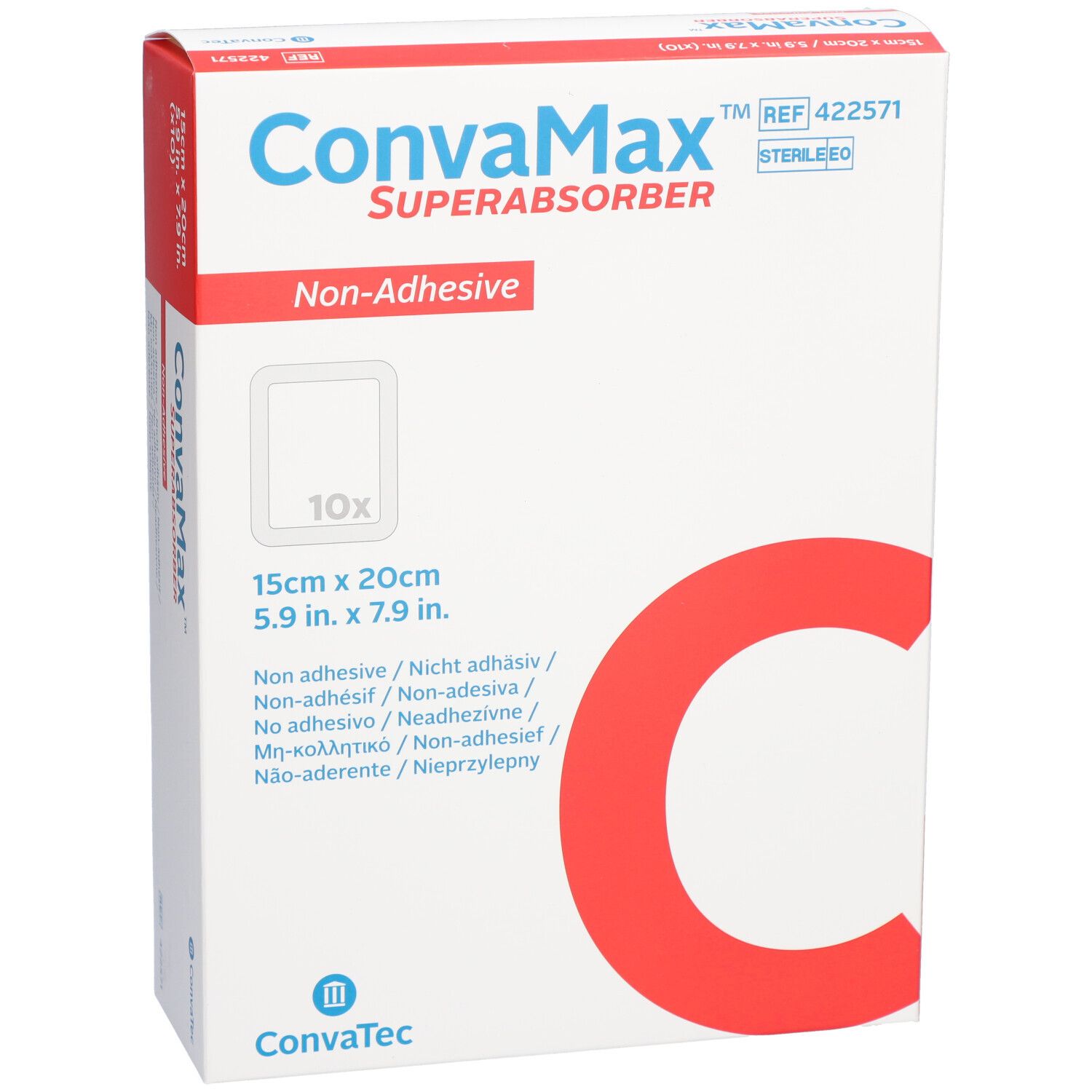 CONVAMAX Superabsorb 15x20cm nicht adh 10 Stk