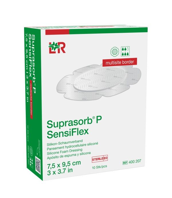 SUPRASORB P SensiFlex mu bor 7.5x9.5cm 10 Stk