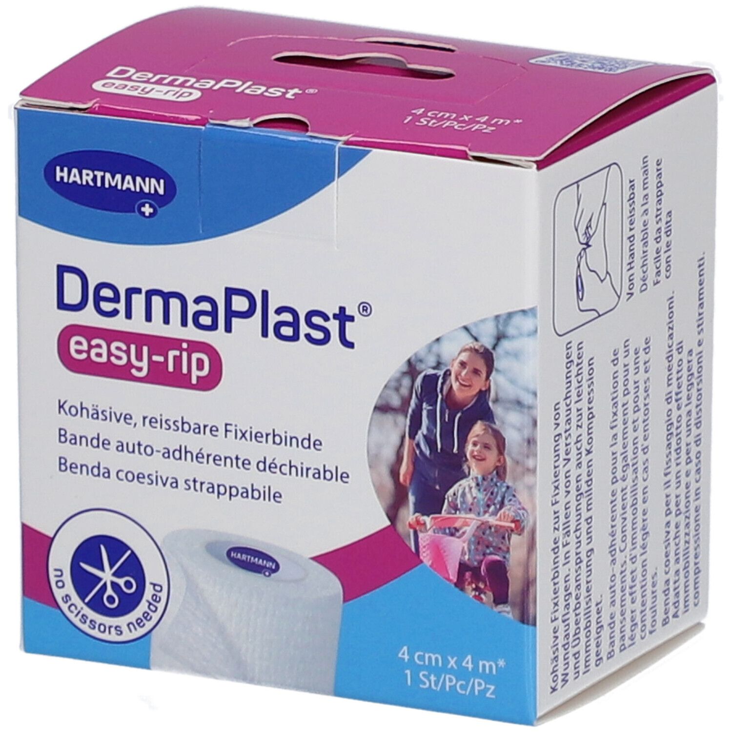 DERMAPLAST easy-rip 4cmx4m weiss