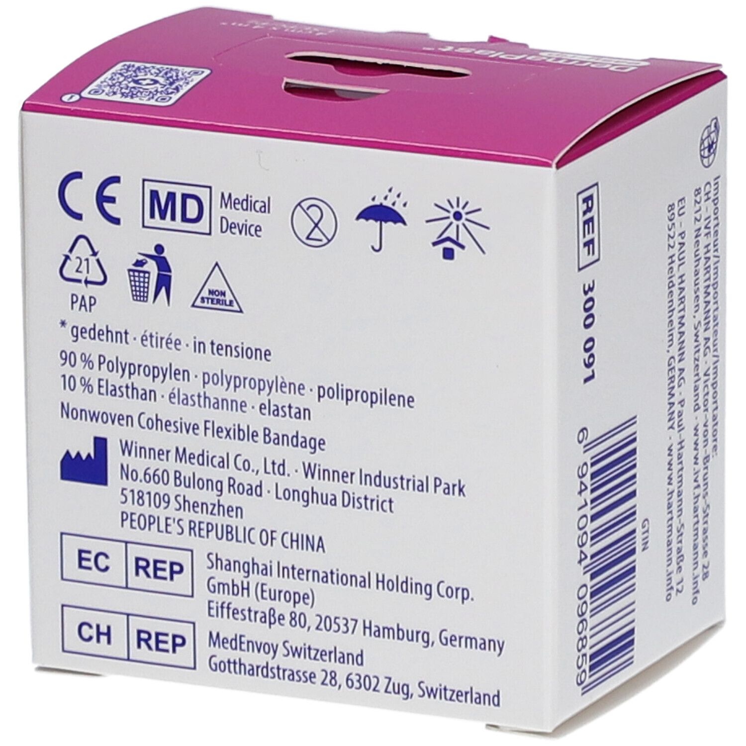 DERMAPLAST easy-rip 4cmx4m weiss