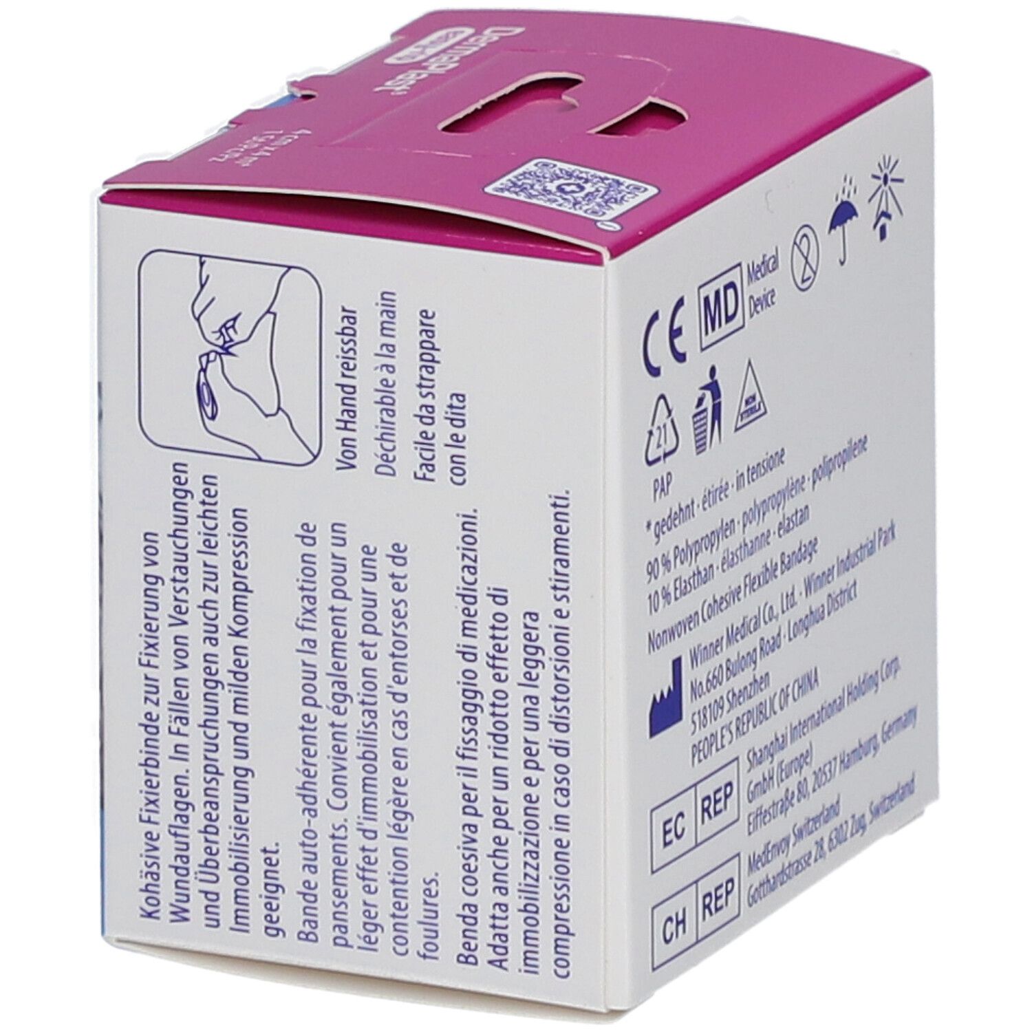 DERMAPLAST easy-rip 4cmx4m weiss