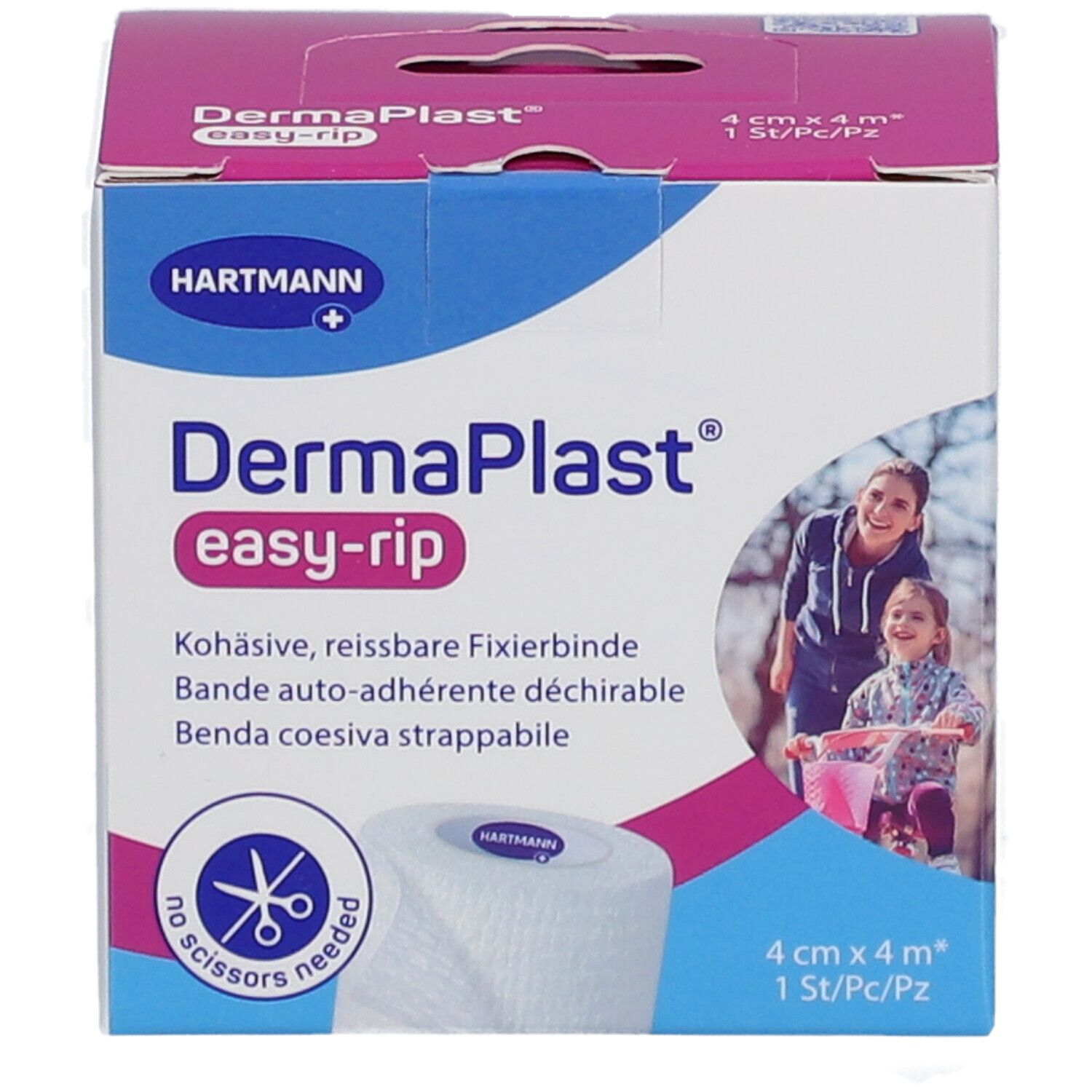 DERMAPLAST easy-rip 4cmx4m weiss