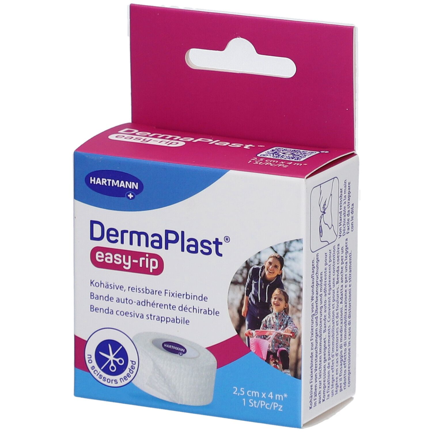 DERMAPLAST easy-rip 2.5cmx4m weiss