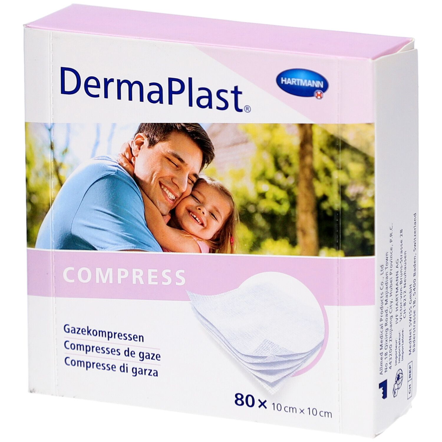 DERMAPLAST Compress 10x10cm Box 80 Stk