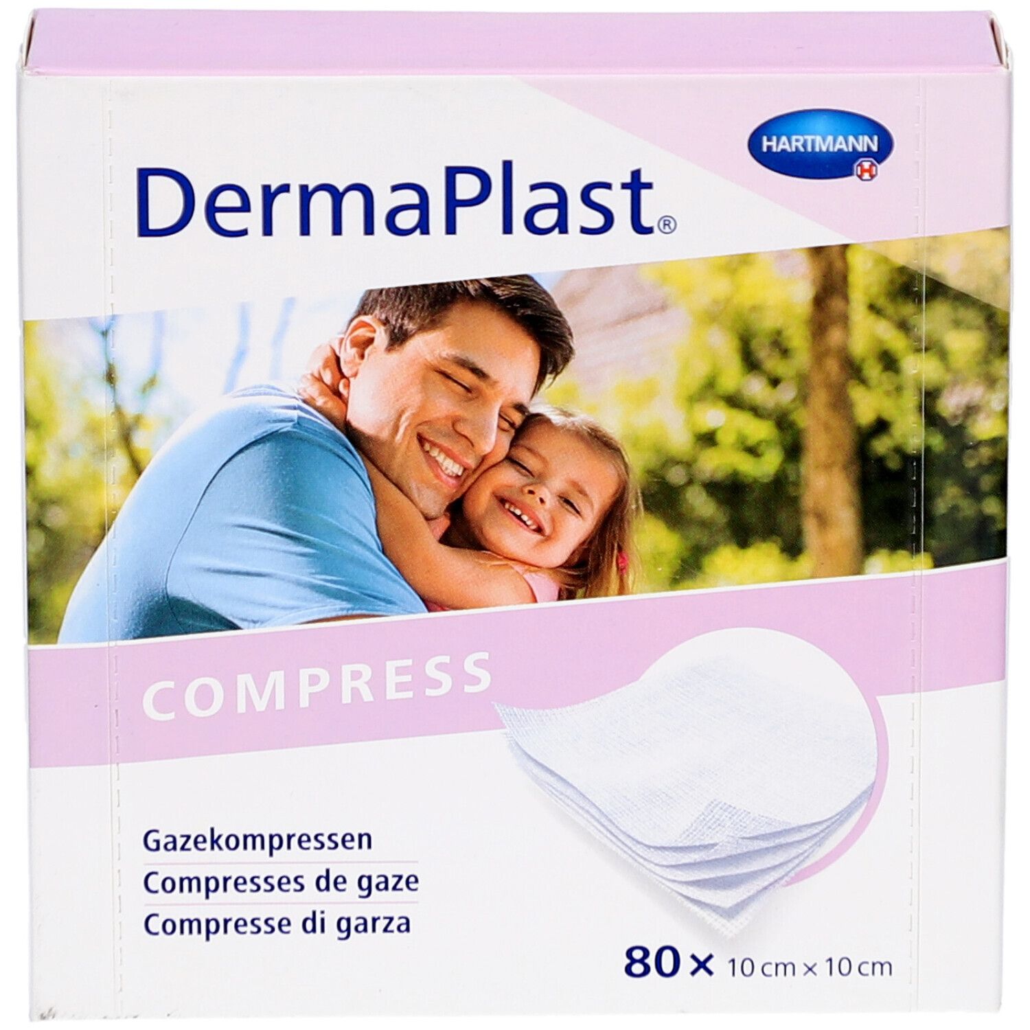 DERMAPLAST Compress 10x10cm Box 80 Stk