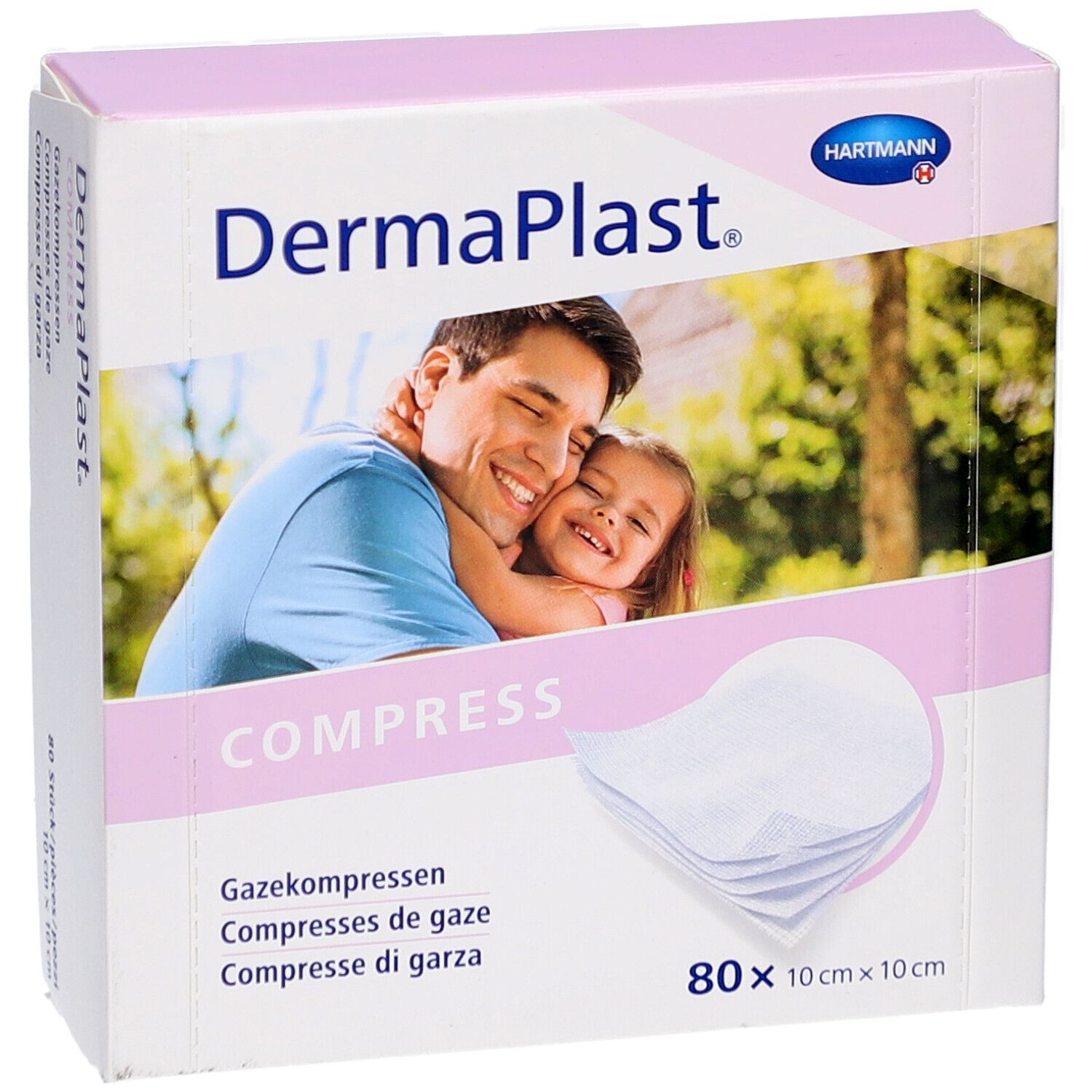 DERMAPLAST Compress 10x10cm Box 80 Stk